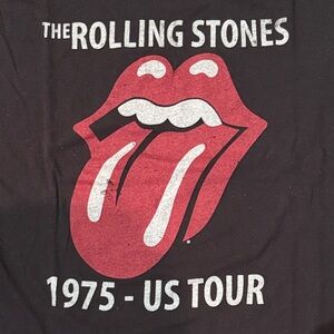 the Rolling Stones Red & White Tongue Logo Tee